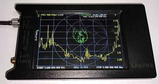 Антенна 2350-2550/5600-5890MHz 10dBi, до 30W, 2 в 1, всенаправленная, на текстолите, SMA-male Дніпро