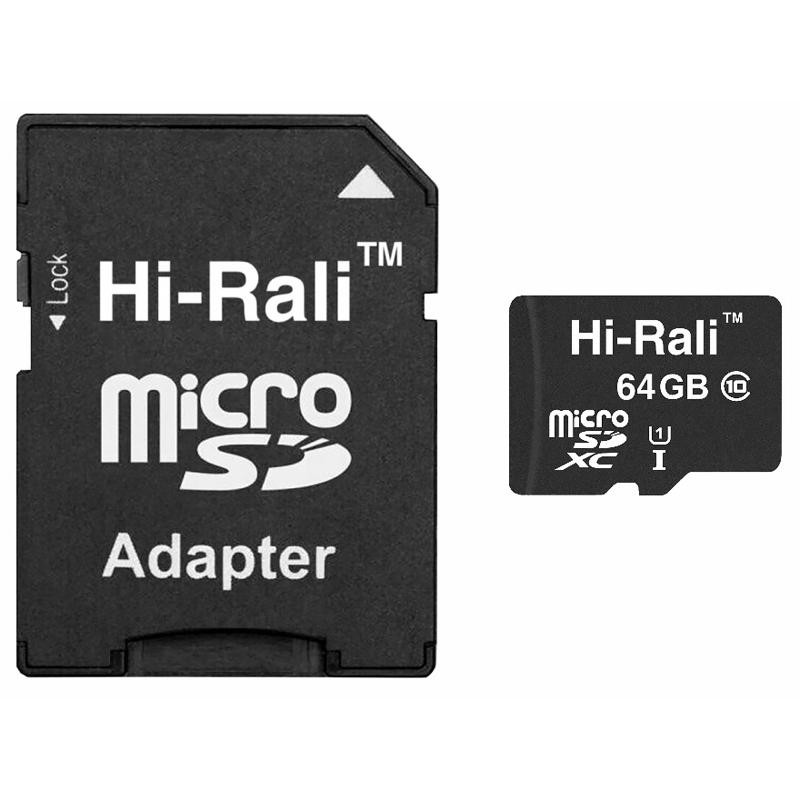 Карта памяти Hi-Rali (UHS-1) microSDXC Class 10 - 64GB (с адаптером) Херсон - зображення 2