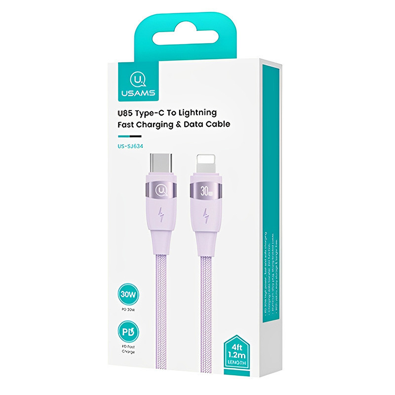 Дата кабель Usams US-SJ635 U85 Type-C to Lightning 30W (2m) Херсон - изображение 2
