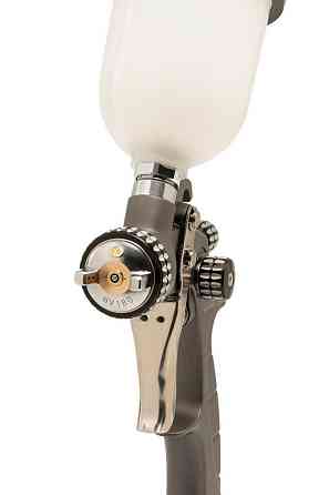 Краскопульт пневматический MASTERTOOL HVLP HQ MINI ВПЛБ 100 мл Ø 1,0 мм круглый/плоский факел 200 л/ Харків