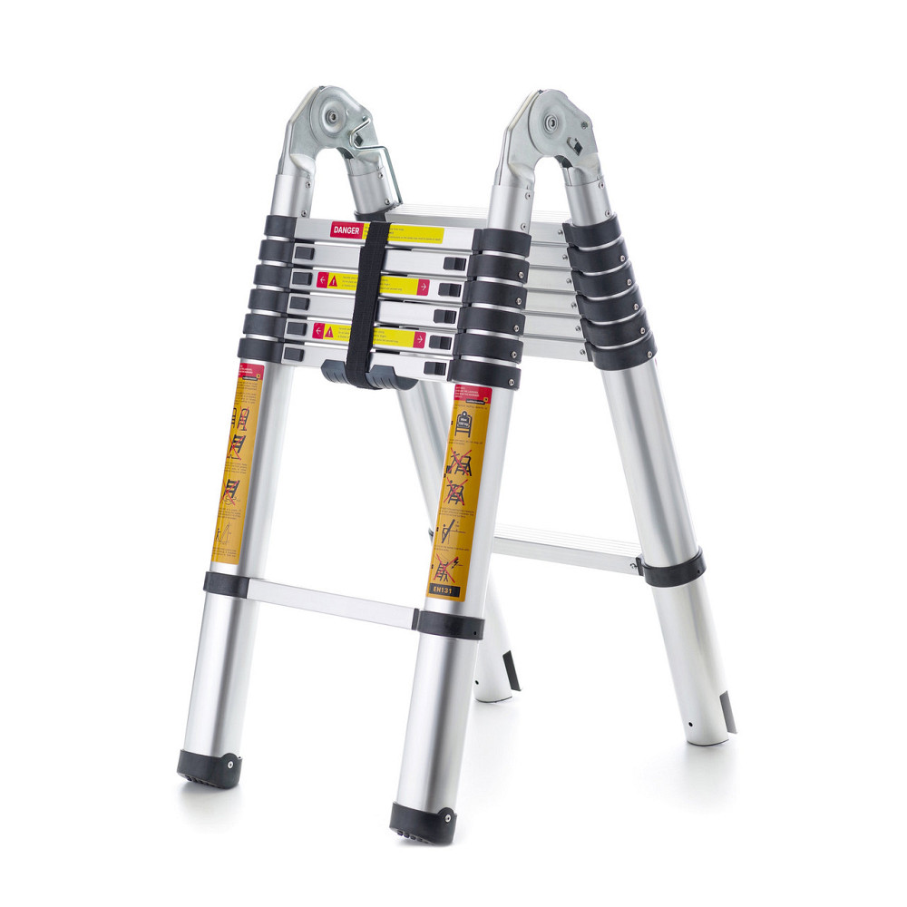 Стремянка телескопическая алюминиевая с шарниром Avior DA7A14. 2×7 ступенек Артикул: DA7A14 Київ - зображення 2