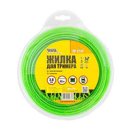 Леска для триммера MASTERTOOL КВАДРАТ КРУЧЕННЫЙ 3,00 мм 89 м блистер 19-1214 Харьков