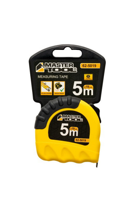 Рулетка MASTERTOOL ″Shiftlock″ 5 м х 19 мм фиксатор полотна нейлоновое покрытие 62-5019 Харьков - изображение 6
