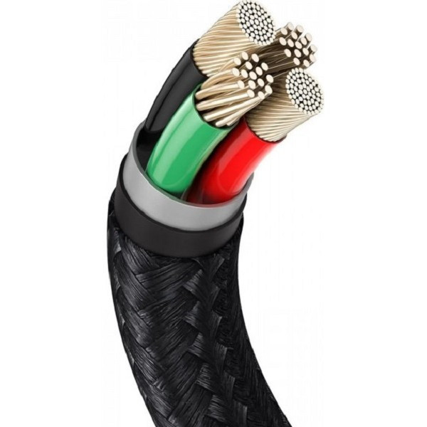 Кабель Baseus Cafule Metal Data Type-C to Lightning PD 20W 0.25m Black (CATLJK-01) Харків - зображення 6