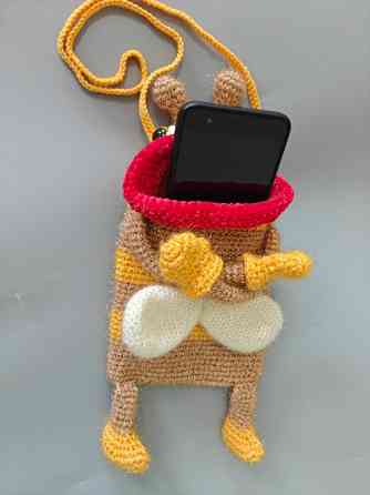 Сумочка чохол для смартфона бджілка дитяча ручна робота Нововолынск