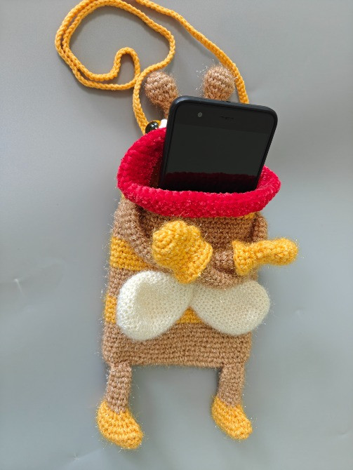 Сумочка чохол для смартфона бджілка дитяча ручна робота Нововолинськ - зображення 4