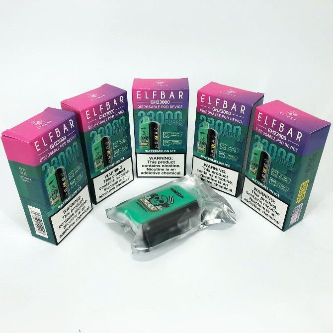 Е сигарета ELF BAR 5% 23000 тяг (Льодяний Кавун) Киев - изображение 3