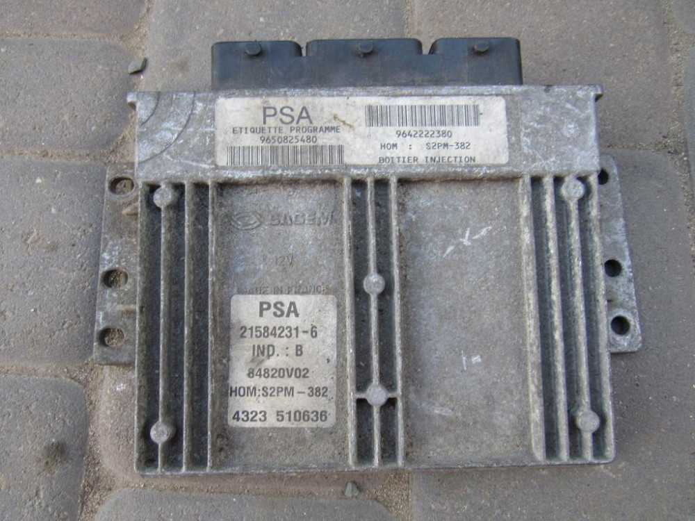 Блок управления двигателем Citroen Berlingo 1.4 бензин 8V 1996-2008 (9650825480) Ковель - изображение 1