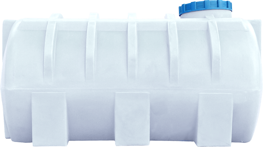 Емкость 1000 л горизонтальная ГО ПБ белая Київ - зображення 2