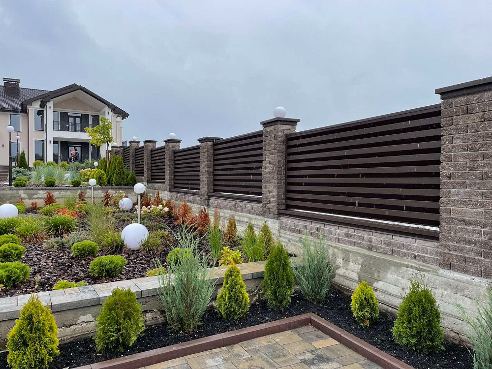 Стильний металевий паркан - огорожа Жалюзі від виробника Запорожье - изображение 9