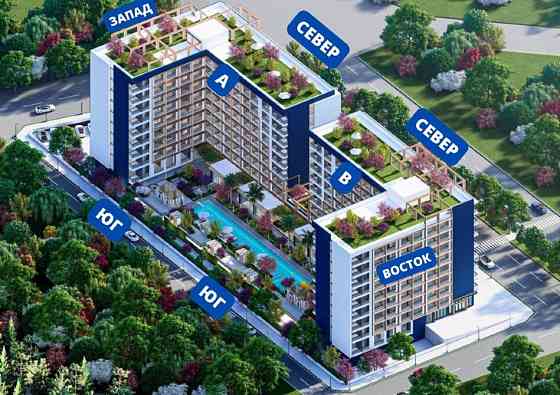 Продам квартиру Турция Мерсин, комплекс гостиничного типа Днепр