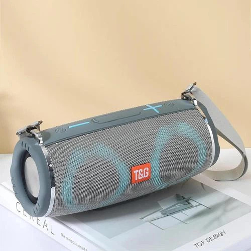 Колонка портативная Bluetooth T&G TG642 grey серая Киев - изображение 4