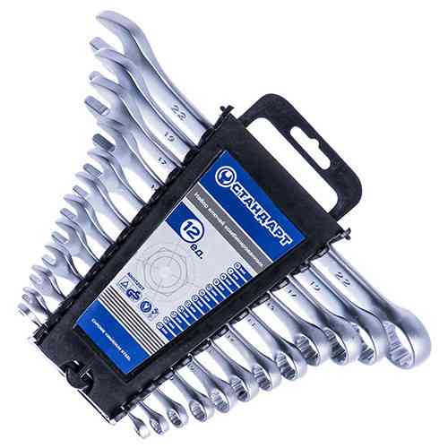 Набор рожково-накидных ключей 12 ед. (8-24 мм) на холдере СТАНДАРТ-NKK12STA Харків