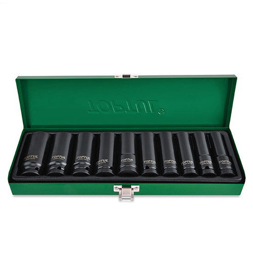 Набор головок дюймовых ударных длинных TOPTUL 1/2" 7/16-1" 10ед. GEAD1002 Харків - зображення 1