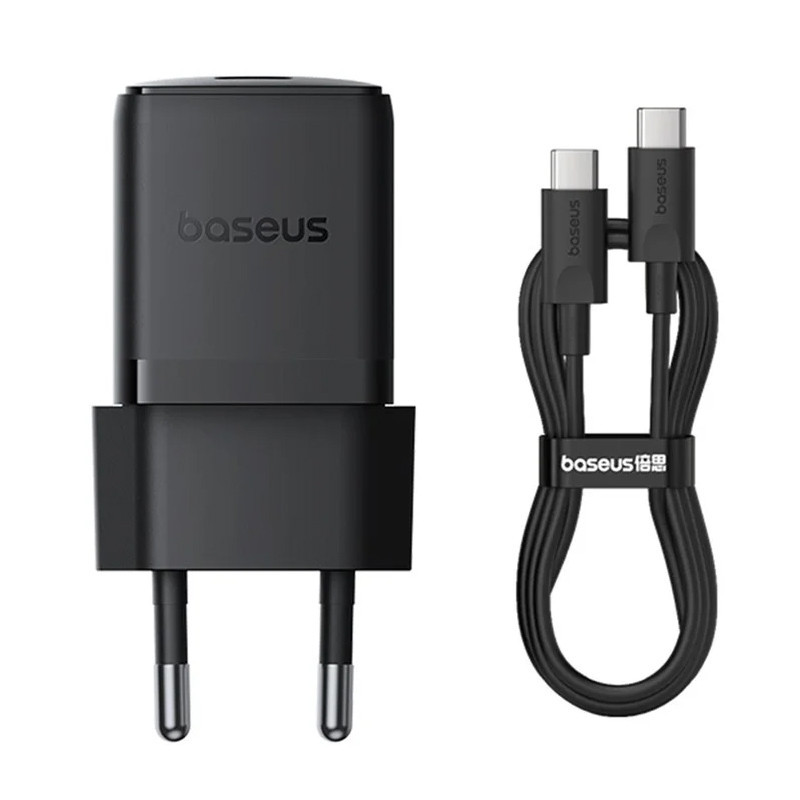 СЗУ Baseus Palm Fast Charger PD30W (1USB-C) + кабель Type-C to Type-C (P10111605113-01) Херсон - изображение 1