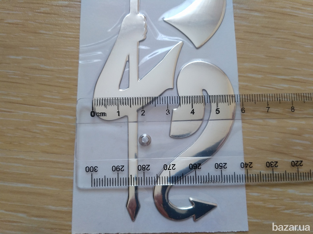 Наклейка на авто выпуклая на значок авто Чертик Бориспіль - зображення 4