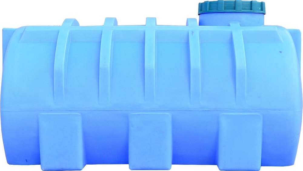 Емкость 750 л горизонтальная ГО ПБ голубая Київ - зображення 2