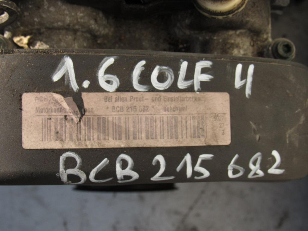 Двигатель 1.6 бензин 16V VW Golf 4 2000-2006 (BCB) Ковель - зображення 4