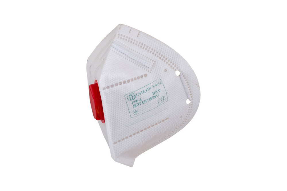 Респиратор MASTERTOOL ДНЕПР-3КN FFP3 50ПДК с клапаном 82-0179 Харків - зображення 1
