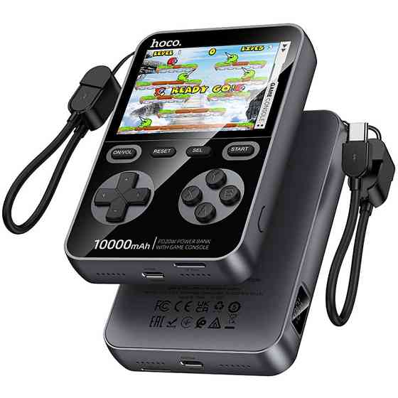 Портативное ЗУ Power Bank Hoco Q47 Shine PD20W with cable + Game Console 10000 mAh Херсон