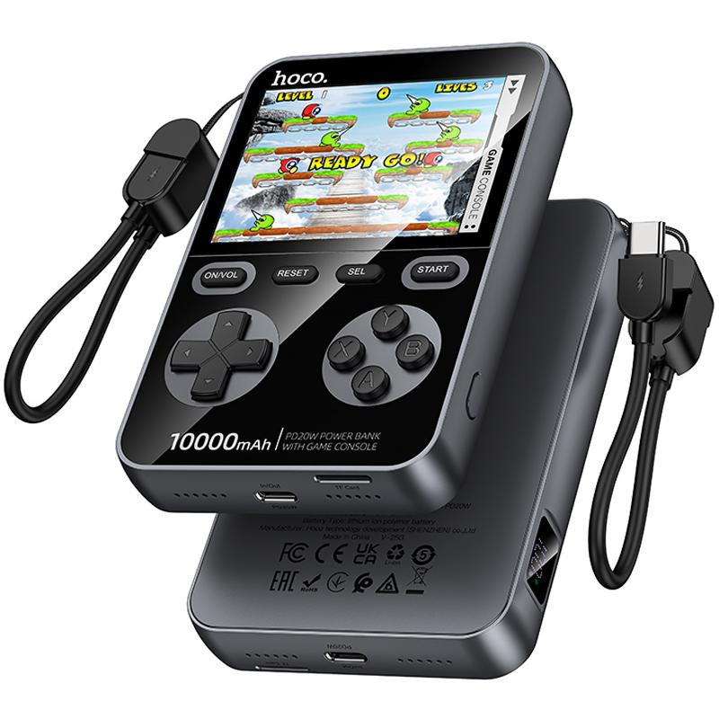 Портативное ЗУ Power Bank Hoco Q47 Shine PD20W with cable + Game Console 10000 mAh Херсон - зображення 1
