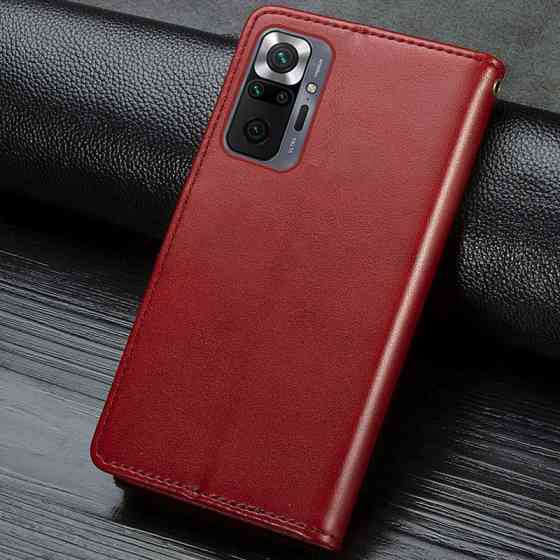 Кожаный чехол-книжка GETMAN Gallant (PU) для Xiaomi Redmi Note 10 Pro / 10 Pro Max Херсон