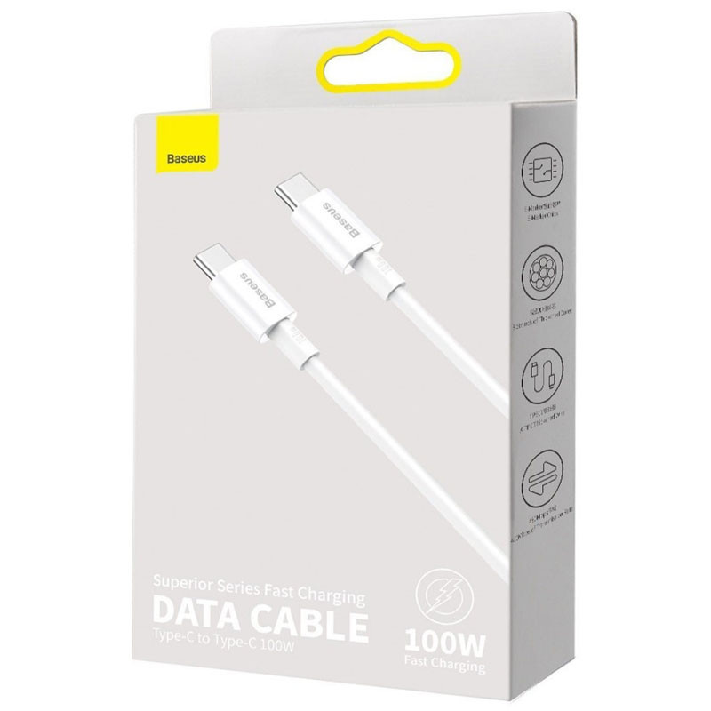 Дата кабель Baseus Superior Series Fast Charging Type-C to Type-C PD 100W (1m) (CATYS-B) Херсон - изображение 5