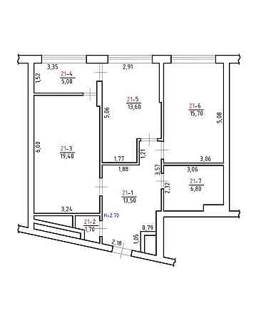продажа 2-к квартира Киев, Дарницкий, 107000 $ Київ