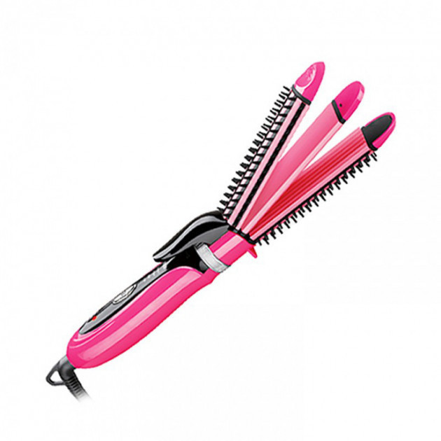 Прасочка для волосся плойка гофре 3 в 1 Gemei GM-2922 Київ - зображення 1