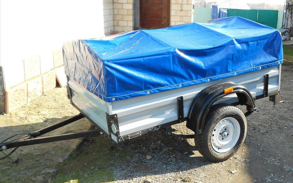 Тент на легковий причіп Креон 2,00 х 1,30 ПВХ Єврофура Баришівка - зображення 3