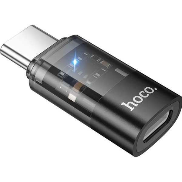 Адаптер Hoco UA36D Type-C to Lightning (M/F) Black Харьков - изображение 5