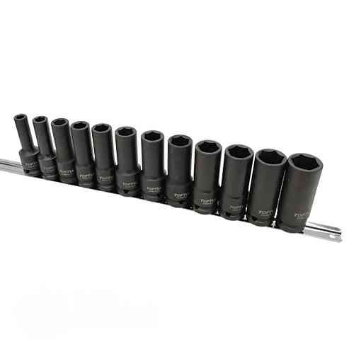 Ударные головки для шиномонтажа (набор на платнке) 1/2" 12 ед. 8-22мм TOPTUL GAAQ1614D Харків