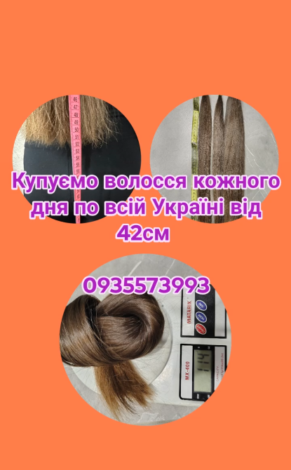 Купуємо волосся кожного дня по всій Україні від 42см -0935573993 Киев - изображение 1