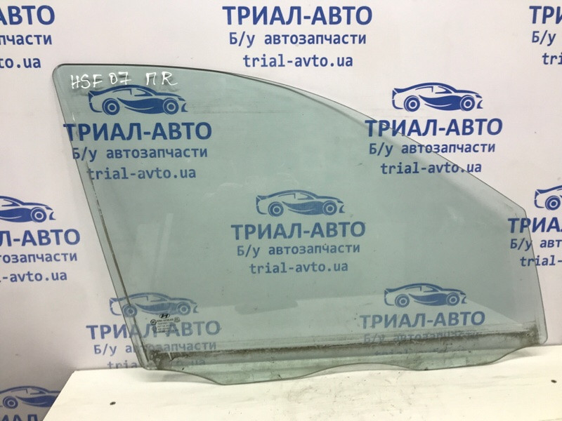 Стекло двери переднее правое Hyundai Santa fe CM 2.7 БЕНЗИН G6EA 2005 (б/у) Київ - зображення 1