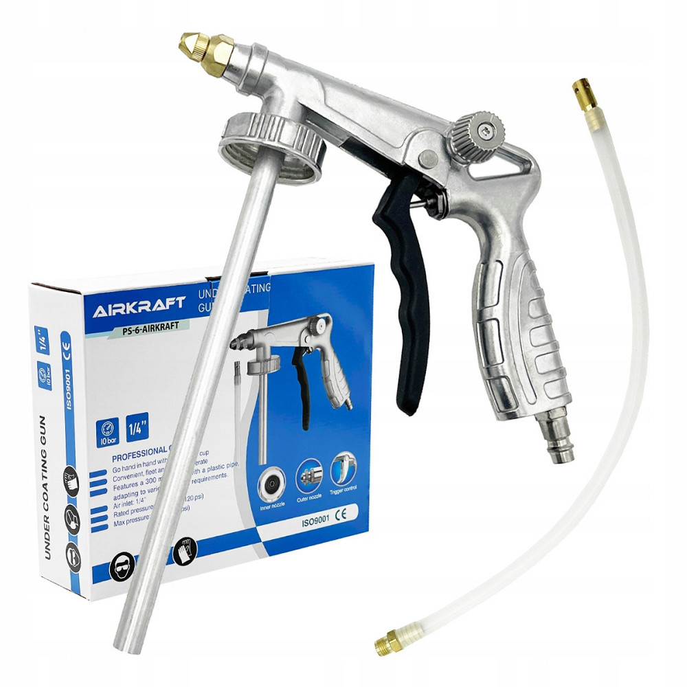 Пневмопистолет для нанесения антигравийных и антикоррозионных покрытий с гибкой насадкой AIRKRAFT Харьков - изображение 2