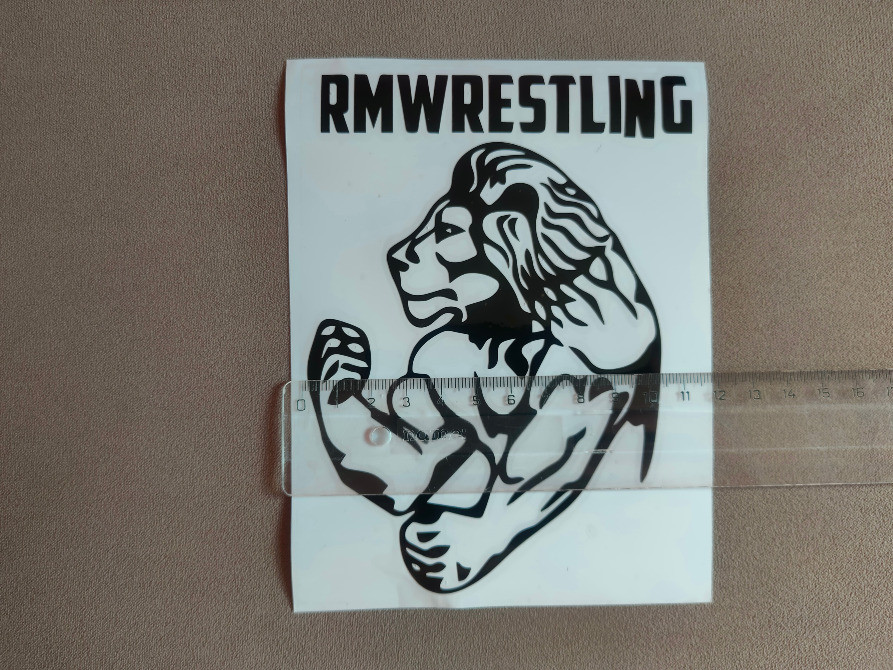 Наклейка на авто-мото Лев rmwrestling Чёрная Киев - изображение 8