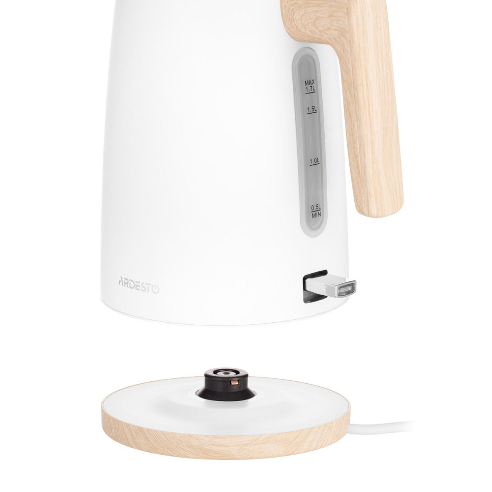 Электрочайник Ardesto EKL-F420WWD 1.7 л белый Київ - зображення 3