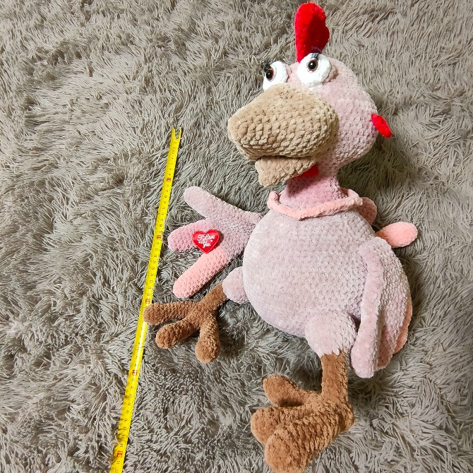 Іграшка м'яка курочка курка пташка в'язана 42см велика ручна робота Нововолынск - изображение 2