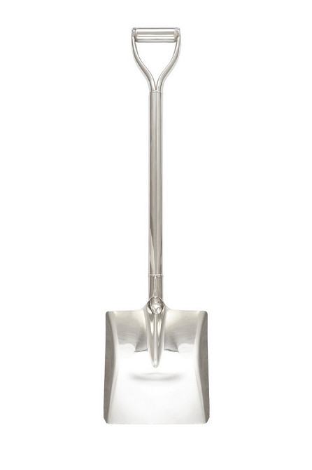 Лопата совковая MASTERTOOL 255х303х970 мм из нержавеющей стали с ручкой и держаком 14-6275 Харків - зображення 2