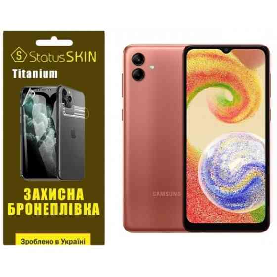 Поліуретанова плівка StatusSKIN Titanium на екран Samsung A04 A045 Глянцева Харків