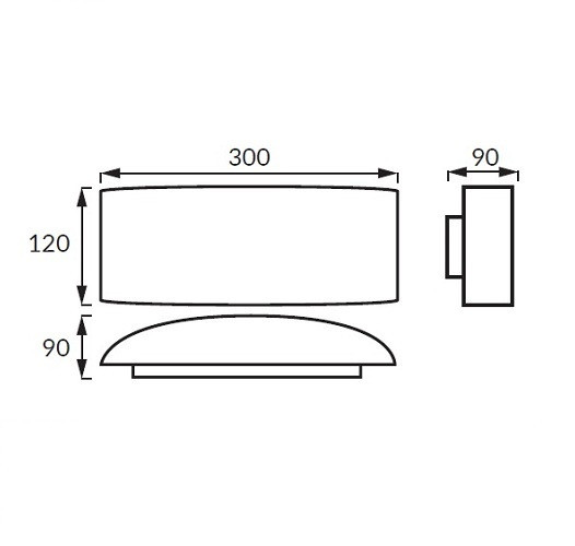 Настінний світлодіодний світильник, Strühm Poland, 5W, 4000K, накладний, чорний, STR-03286 Киев - изображение 2