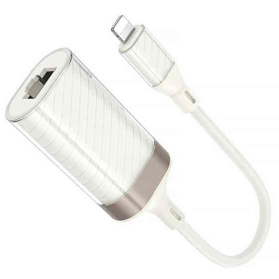 Переходник Hoco UA41A Crystal Lightning to RJ45 100 Mbs (0.15m) Херсон