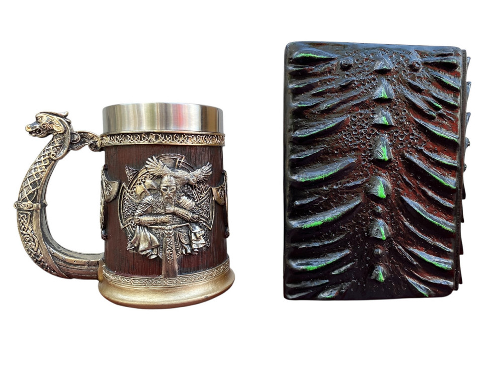 Подарочный набор Кружка 3D Берсерк-Викинг и Блокнот 3D «Око Лесного Дракона» Киев - изображение 2