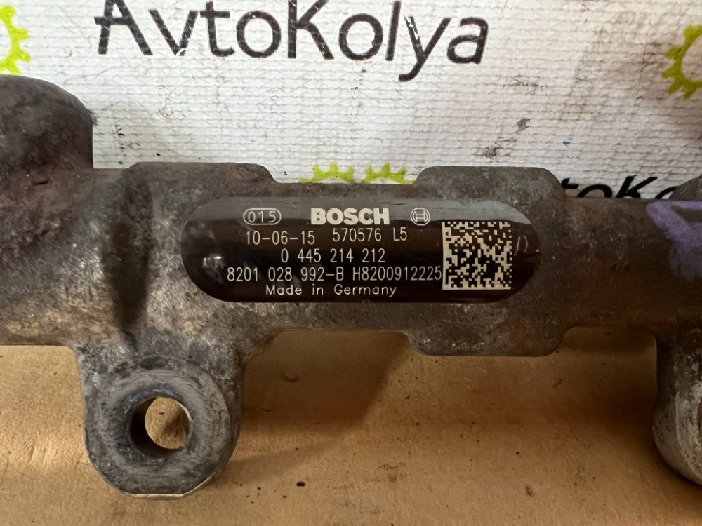 Топливная рейка (рампа форсунок) Opel Vivaro 1.9 dci 2001-2006 (0445214024) Ковель - зображення 2