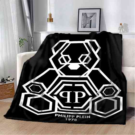 Плед 3D Philipp Plein Чорний 20222323_B 10593 135х160 см Київ