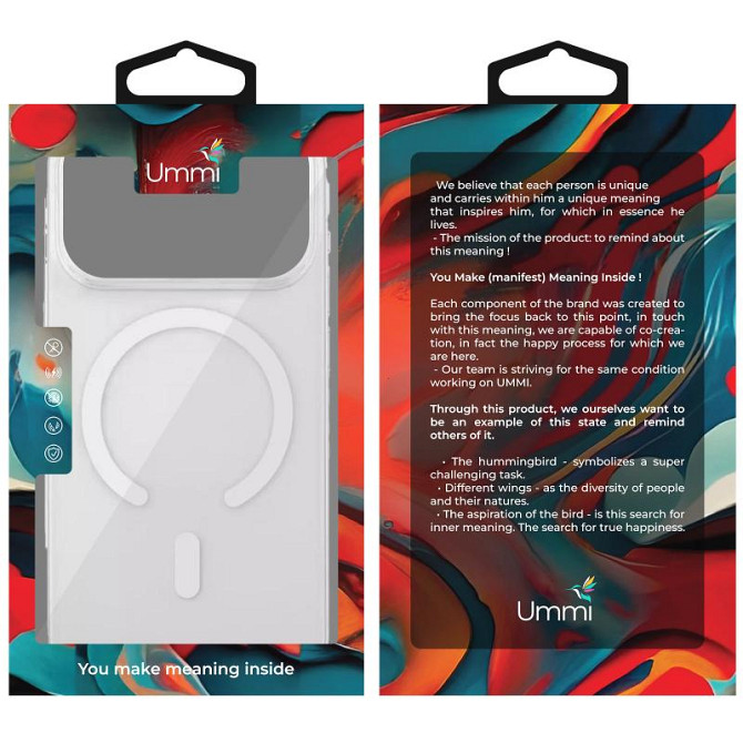 Чехол Ummi transparent with MagSafe для Apple iPhone 17 Pro (6.3") Херсон - зображення 2