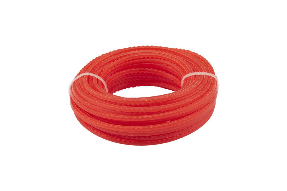 Леска для триммера MASTERTOOL "Пиранья" 3.00 мм 15 м зубчатый квадрат 19-0530 Харків - зображення 1