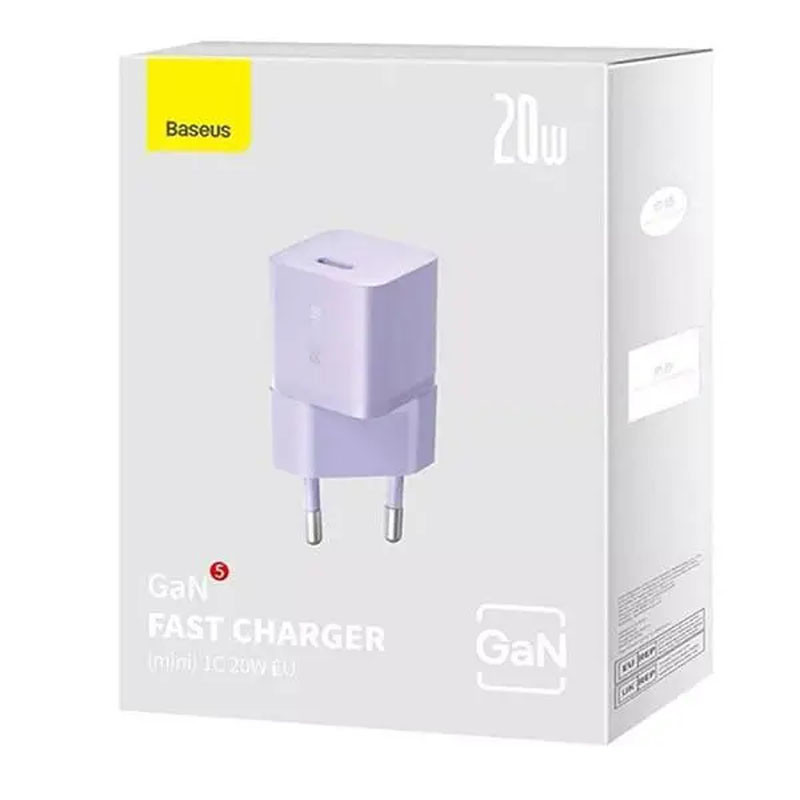 СЗУ Baseus GaN5 Fast Charger (mini) PD20W (1USB-C) (CCGN05010) Херсон - зображення 2