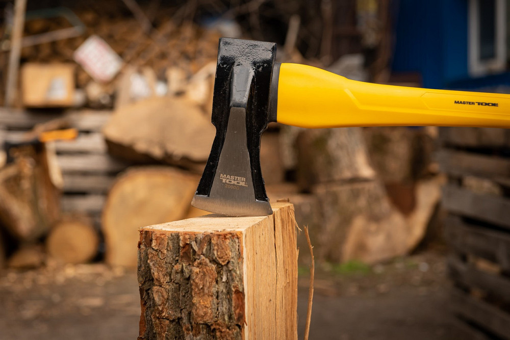 Топор-колун MASTERTOOL 2000 г HRC 50 рукоятка фиберглассовая 810 мм 05-0909 Харьков - изображение 5