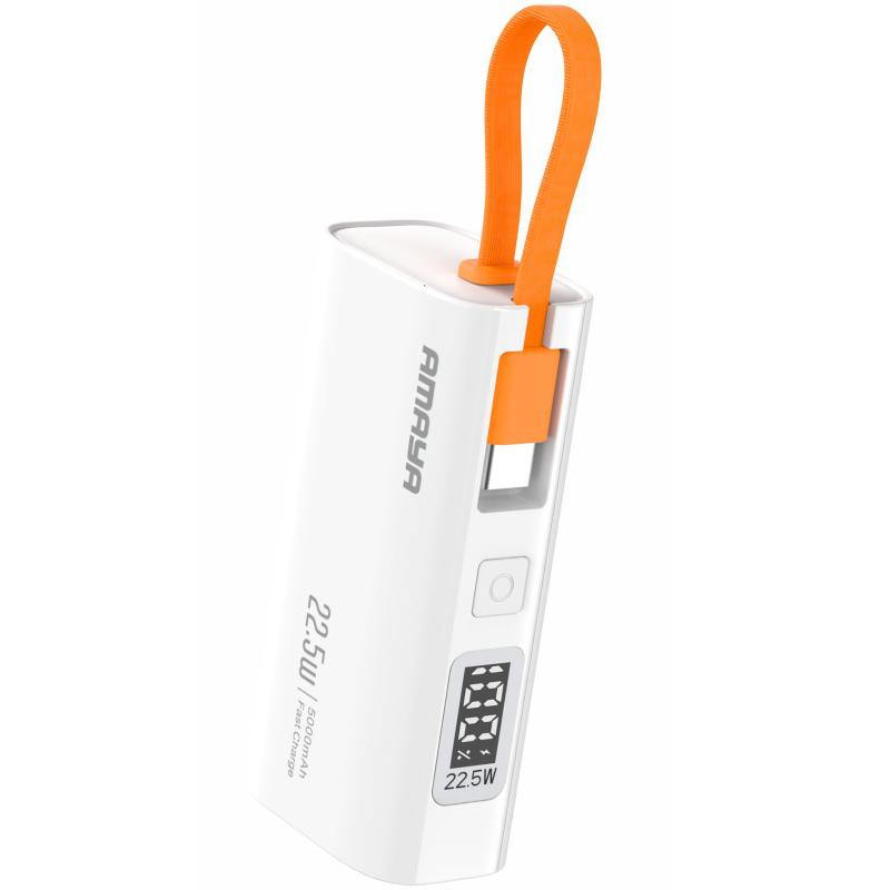 Портативное ЗУ Power Bank Amaya FD39 22.5W with display and cable 5000 mAh Херсон - зображення 1